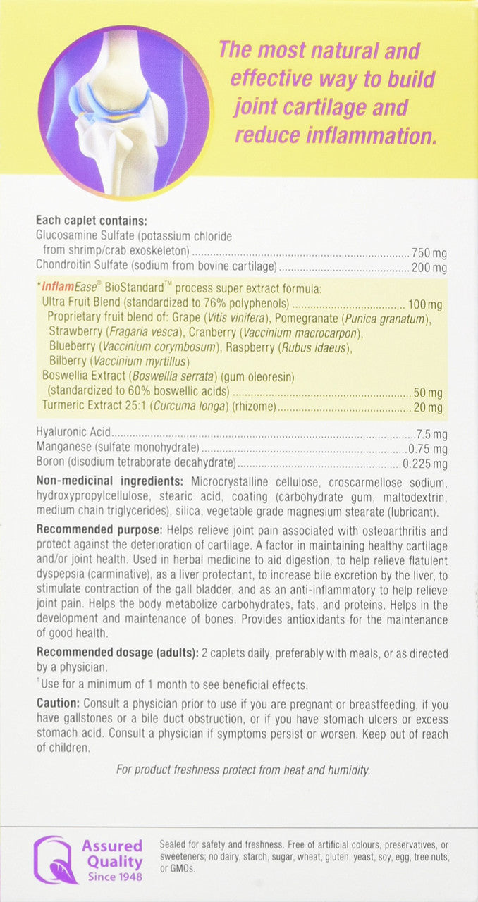 Webber Naturals Osteo Joint Ease with InflamEase and Glucosamine Chondroitin 90ct